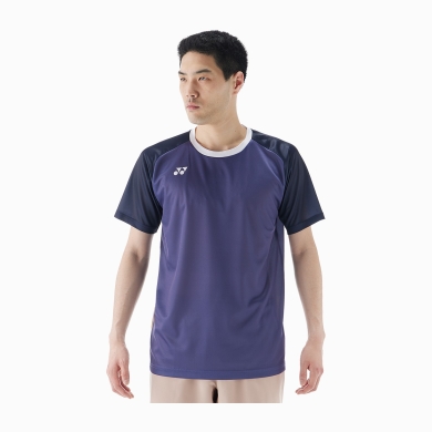 Yonex Sport-Tshirt Practice Colourblock 16745 (100% Polyester) 2025 Blueberry blau Herren